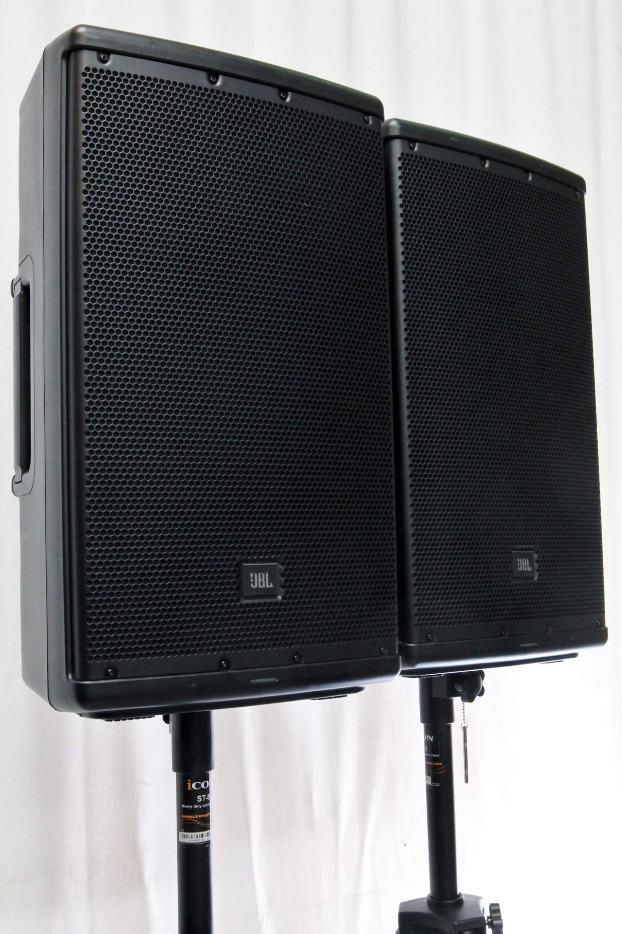 JBL EON 612 W/Speaker stands Rent from 53/month Musicorp Australia